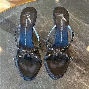 Giuseppe Zanotti Black Embellished Heels